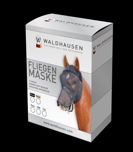 Waldhausen Fliegenmaske ohne Ohren- mit Nasenschutz