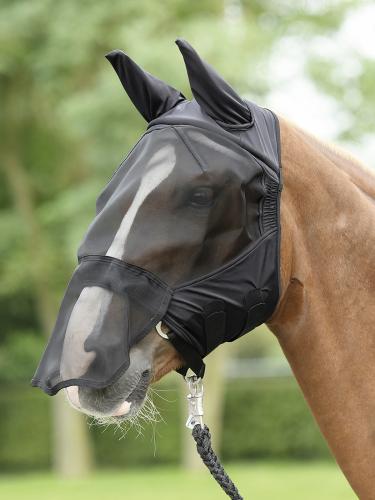 Busse Fliegenmaske FLY BUCKLER PLUS - Gre: P - Farbe: schwarz