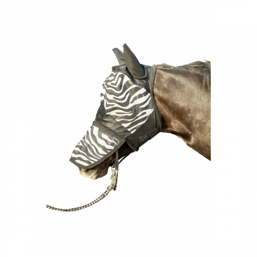 HKM Fliegenschutzmaske Zebra mit Nüsternschutz